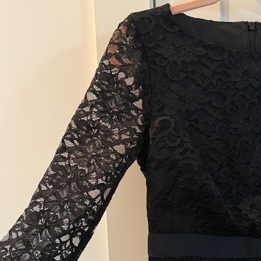 The Limited Black Lace Long Sleeve Dress - Picture 4 of 9